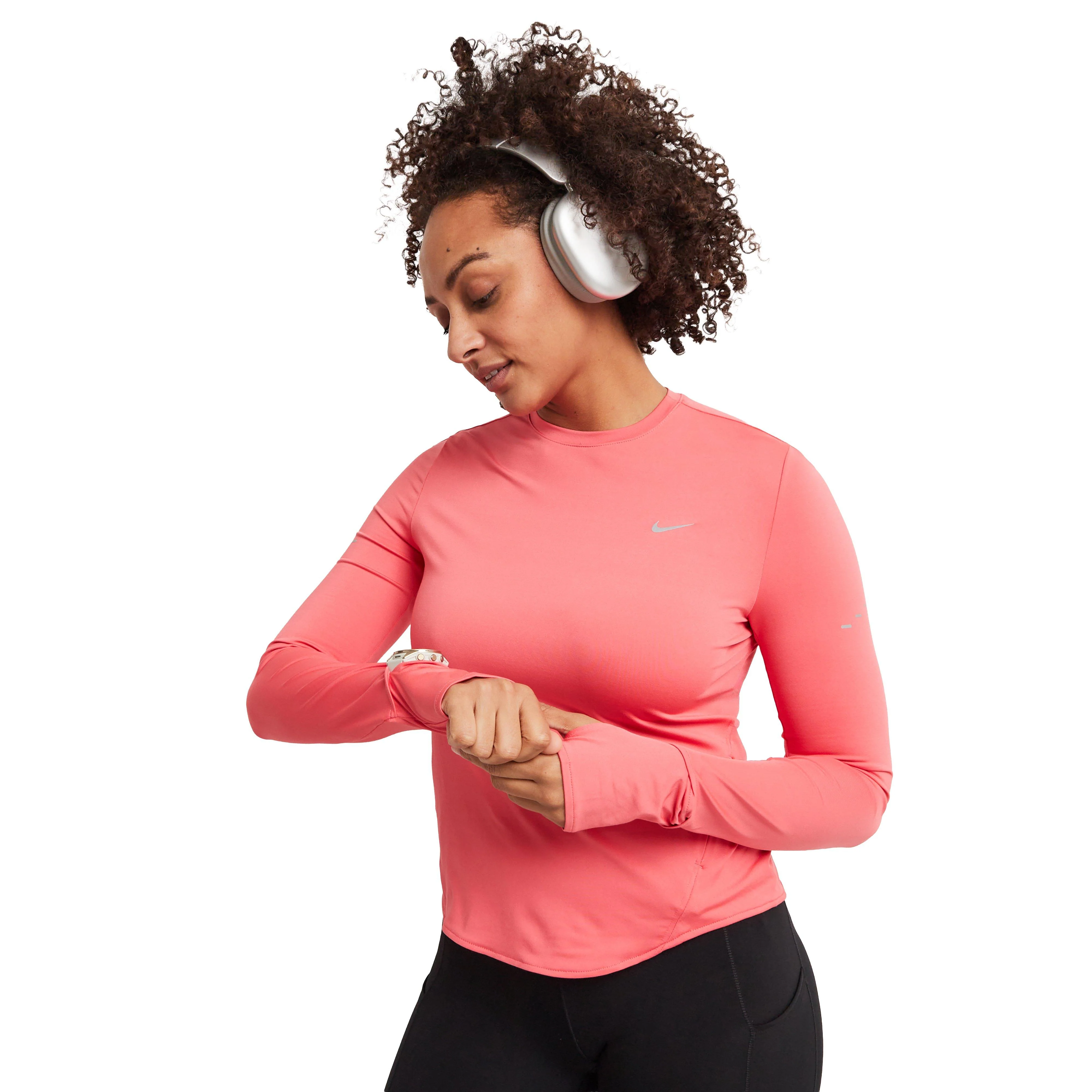 Women's Swift Dri-FIT UV Long-Sleeve Crew-Neck Running Top - Image 6